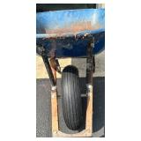 Used Blue Metal Wheelbarrow with Solid Tire Used Blue Metal Wheelbarrow with Solid Tire