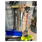 Collection of Garden Tools and Black+Decker Hedge Trimmer Collection of Garden Tools and Black+Decker Hedge Trimmer