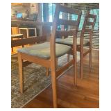 Dining Table with Slate Inlay and 4 Chairs Dining Table with Slate Inlay and 4 Chairs