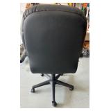 Used Black Office Chair with Minor Tear Used Black Office Chair with Minor Tear