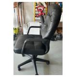 Used Black Office Chair with Minor Tear Used Black Office Chair with Minor Tear