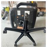 Used Black Office Chair with Minor Tear Used Black Office Chair with Minor Tear