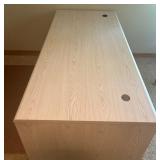 Used Light Wood Office Desk with Drawers Used Light Wood Office Desk with Drawers