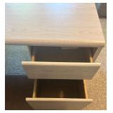 Used Light Wood Office Desk with Drawers Used Light Wood Office Desk with Drawers