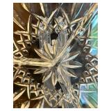 Waterford Cut Crystal Appetizer Serving Platter with Crystal Bowl, and Creamer Waterford Cut Crystal Appetizer Serving Platter with Crystal Bowl, and Creamer