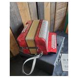 Small Hohner Corona II Accordion In Great Condition Works