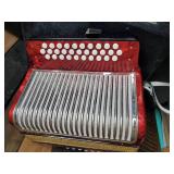 Small Hohner Corona II Accordion In Great Condition Works