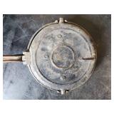 Vintage Cast Iron Waffle Iron For Stovetop or Open Fire