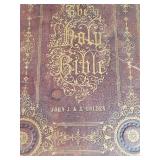 Large Vintage Holy Bible John J & E Golden