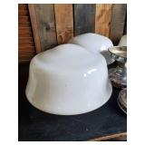 4 Large Vintage Ceiling Mount Lights Fixtures and Globes