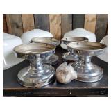 4 Large Vintage Ceiling Mount Lights Fixtures and Globes