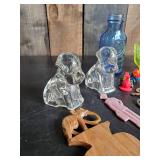 Various Vintage Smalls Keys, Blue Glass, And More