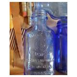 Various Vintage Smalls Keys, Blue Glass, And More