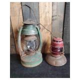2 Vintage Lanterns Richards & Conover, K.O.P & L, Co.