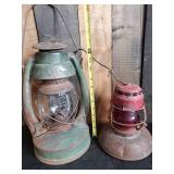 2 Vintage Lanterns Richards & Conover, K.O.P & L, Co.