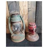 2 Vintage Lanterns Richards & Conover, K.O.P & L, Co.