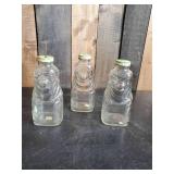 3 Vintage Grapette Family Beverage Syrup Jars