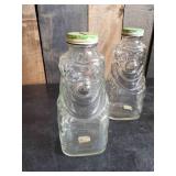 3 Vintage Grapette Family Beverage Syrup Jars