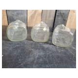 3 Vintage Grapette Family Beverage Syrup Jars