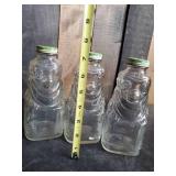 3 Vintage Grapette Family Beverage Syrup Jars