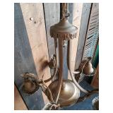 Gorgeous Turn of the Century Ornate Hanging Lamp With Gorgeous Detail