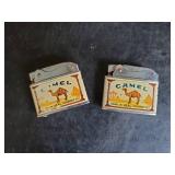 2 Vintage Camel Cigarette Lighters