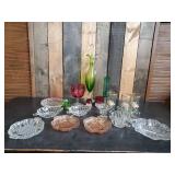 Vintage Glass Lot 1904 Worlds Fair, Beautiful Red Glass, Pind Depression Glass and more