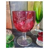 Vintage Glass Lot 1904 Worlds Fair, Beautiful Red Glass, Pind Depression Glass and more