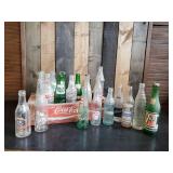 Vintage Coke Crate with Some Very Cool Unique Bottles, Suburban Club, Crass, nesbitts, and more