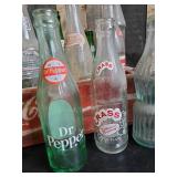 Vintage Coke Crate with Some Very Cool Unique Bottles, Suburban Club, Crass, nesbitts, and more