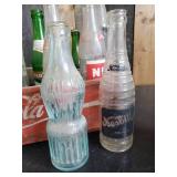 Vintage Coke Crate with Some Very Cool Unique Bottles, Suburban Club, Crass, nesbitts, and more