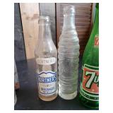 Vintage Coke Crate with Some Very Cool Unique Bottles, Suburban Club, Crass, nesbitts, and more