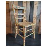 Check This Piece of Art out, Vintage Chair Covered in Vintage Stamps of all types, Sizes and Years   This is a Cool Chair