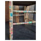 Check This Piece of Art out, Vintage Chair Covered in Vintage Stamps of all types, Sizes and Years   This is a Cool Chair