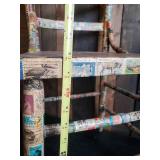 Check This Piece of Art out, Vintage Chair Covered in Vintage Stamps of all types, Sizes and Years   This is a Cool Chair