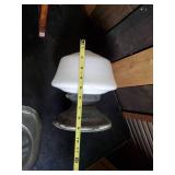 Vintage Childrens Rocking Chair, Vintage Light Fixture, Vintage Jar, and Vintage Dulap Hand Crank Bench Grinder