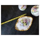 Lefton China Pitchers Vase with Floral Design and Beautiful Jewelry/Trinket Box and More