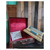 Gorgeous Scandalli Accordion In Great Condition and Vibrant Blue Coloring