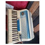Gorgeous Scandalli Accordion In Great Condition and Vibrant Blue Coloring
