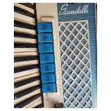 Gorgeous Scandalli Accordion In Great Condition and Vibrant Blue Coloring