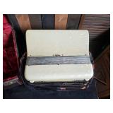 Gorgeous Scandalli Accordion In Great Condition and Vibrant Blue Coloring