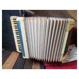 Gorgeous Scandalli Accordion In Great Condition and Vibrant Blue Coloring