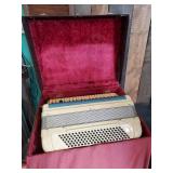 Gorgeous Scandalli Accordion In Great Condition and Vibrant Blue Coloring