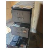 Large Metal File Cabinet With DVD
