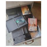 Large Metal File Cabinet With DVD