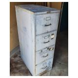 Large Metal File Cabinet With DVD