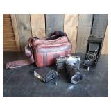 Vintage Camera Lot Yashica and Agfa PD16 Readyset and Case