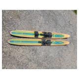 Comp 1 Cut n Jump Wooden Skis with Great Coloring