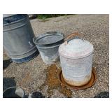 Vintage Metal Tubs, Watering Can, Chicken Waterer and More