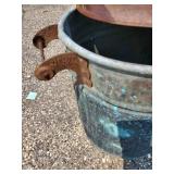Antique Copper Boiler with Lid Great Display or for Flowers